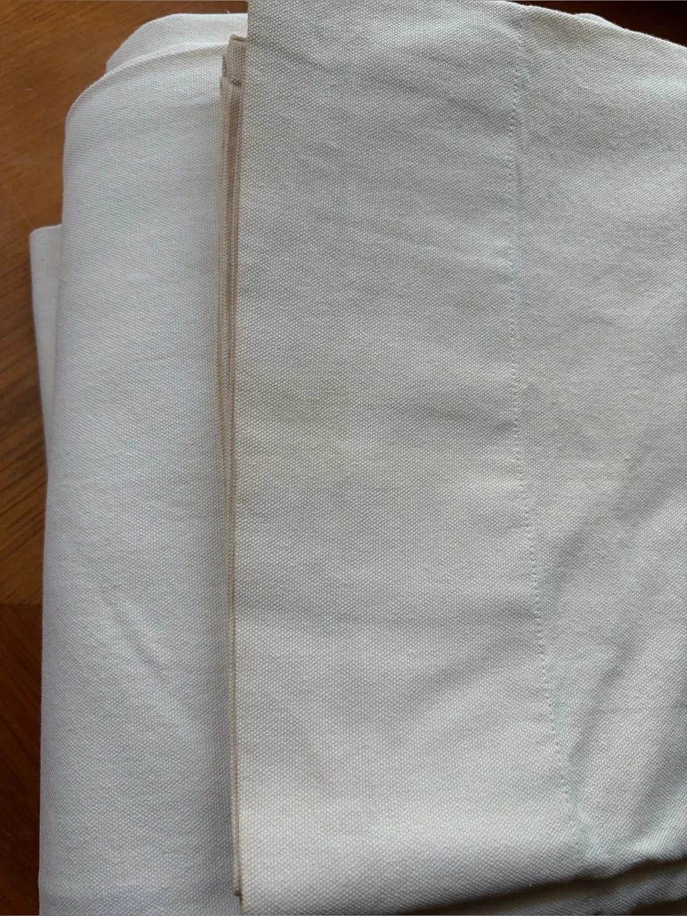 Pottery Barn Tab Top Curtains & Holdbacks Set White Linen Look 6 Pcs